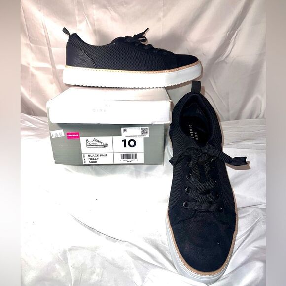 new directions Shoes - New‎ Direction black tennis shoes with whiter sole NIB size 10 style Nelly
